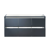 Fresca FCB8460GG Valencia 60" Dark Slate Gray Free Standing Single Sink Modern Bathroom Cabinet