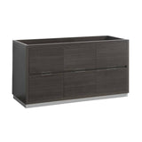 Fresca FCB8460GO Valencia 60" Gray Oak Free Standing Single Sink Modern Bathroom Cabinet