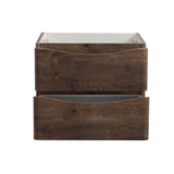 Fresca FCB9024RW Tuscany 24" Rosewood Wall Hung Modern Bathroom Cabinet