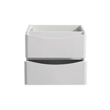 Fresca FCB9024WH Tuscany 24" Glossy White Wall Hung Modern Bathroom Cabinet