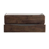 Fresca FCB9048RW-D Tuscany 48" Rosewood Wall Hung Double Sink Modern Bathroom Cabinet