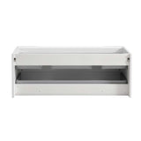 Fresca FCB9048WH-D Tuscany 48" Glossy White Wall Hung Double Sink Modern Bathroom Cabinet