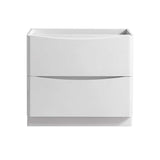 Fresca FCB9136WH Tuscany 36" Glossy White Free Standing Modern Bathroom Cabinet