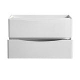 Fresca FCB9148WH-D Tuscany 47" Glossy White Free Standing Double Sink Modern Bathroom Cabinet