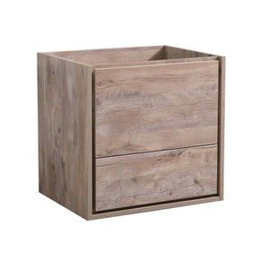 Fresca FCB9224RNW Catania 24" Rustic Natural Wood Wall Hung Modern Bathroom Cabinet