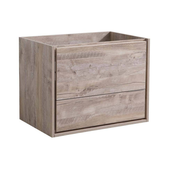 Fresca FCB9230RNW Catania 30" Rustic Natural Wood Wall Hung Modern Bathroom Cabinet