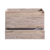 Fresca FCB9236RNW Catania 36" Rustic Natural Wood Wall Hung Modern Bathroom Cabinet