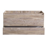 Fresca FCB9248RNW Catania 48" Rustic Natural Wood Wall Hung Modern Bathroom Cabinet