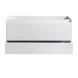 Fresca FCB9248WH Catania 48" Glossy White Wall Hung Modern Bathroom Cabinet