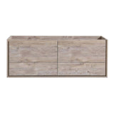 Fresca FCB9260RNW-S Catania 60" Rustic Natural Wood Wall Hung Single Sink Modern Bathroom Cabinet