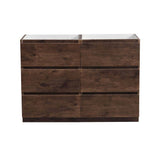 Fresca FCB93-2424RW-D Lazzaro 48" Rosewood Free Standing Double Sink Modern Bathroom Cabinet