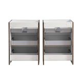 Fresca FCB93-2424RW-D Lazzaro 48" Rosewood Free Standing Double Sink Modern Bathroom Cabinet