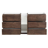 Fresca FCB93-301230RW-D Lazzaro 72" Rosewood Free Standing Double Sink Modern Bathroom Cabinet