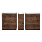 Fresca FCB93-301230RW-D Lazzaro 72" Rosewood Free Standing Double Sink Modern Bathroom Cabinet