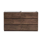 Fresca FCB93-3030RW-D Lazzaro 60" Rosewood Free Standing Double Sink Modern Bathroom Cabinet