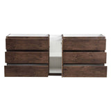 Fresca FCB93-361236RW-D Lazzaro 84" Rosewood Free Standing Double Sink Modern Bathroom Cabinet