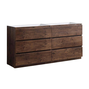 Fresca FCB93-3636RW-D Lazzaro 70" Rosewood Free Standing Double Sink Modern Bathroom Cabinet