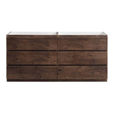 Fresca FCB93-3636RW-D Lazzaro 70" Rosewood Free Standing Double Sink Modern Bathroom Cabinet