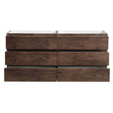 Fresca FCB93-3636RW-D Lazzaro 70" Rosewood Free Standing Double Sink Modern Bathroom Cabinet