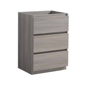 Fresca FCB9324MGO Lazzaro 24" Gray Wood Free Standing Modern Bathroom Cabinet