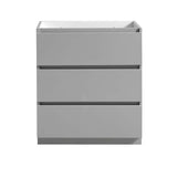 Fresca FCB9330GR Lazzaro 30" Gray Free Standing Modern Bathroom Cabinet