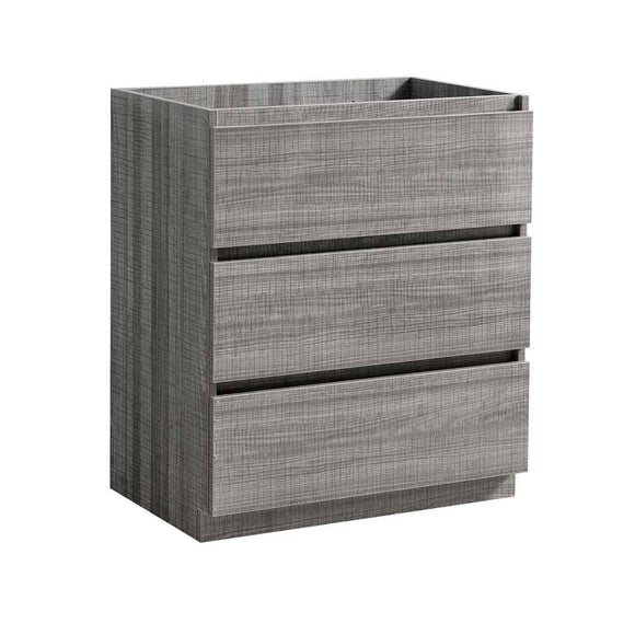 Fresca FCB9330HA Lazzaro 30" Ash Gray Free Standing Modern Bathroom Cabinet