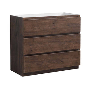 Fresca FCB9342RW Lazzaro 40" Rosewood Free Standing Modern Bathroom Cabinet