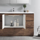 Fresca FCB9360RW-S-I Lazzaro 60" Rosewood Free Standing Modern Bathroom Cabinet with Integrated Single Sink