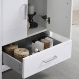 Fresca FCB9430WH-I Imperia 30" Glossy White Free Standing Modern Bathroom Cabinet with Integrated Sink