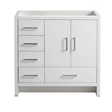 Fresca FCB9436WH-L Imperia 36" Glossy White Free Standing Modern Bathroom Cabinet - Left Version