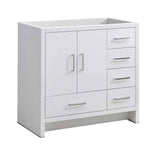 Fresca FCB9436WH-R Imperia 36" Glossy White Free Standing Modern Bathroom Cabinet - Right Version