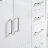 Fresca FCB9448WH-I Imperia 48" Glossy White Free Standing Modern Bathroom Cabinet with Integrated Sink