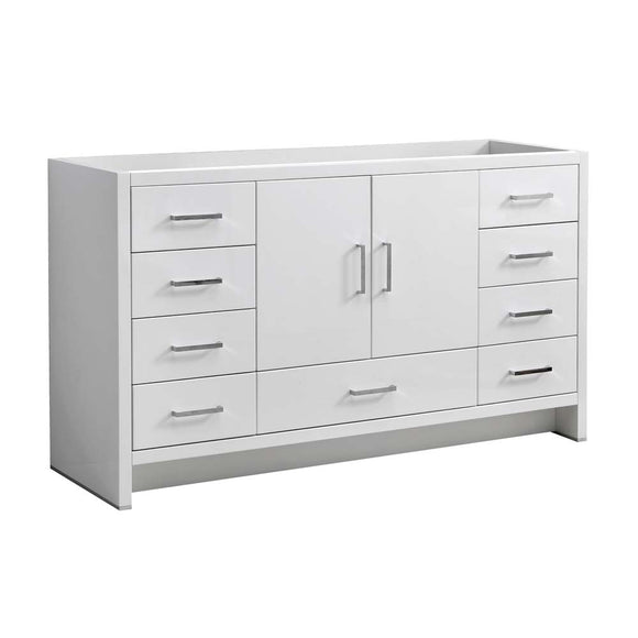 Fresca FCB9460WH-S Imperia 60" Glossy White Free Standing Single Sink Modern Bathroom Cabinet