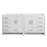 Fresca FCB9472WH Imperia 72" Glossy White Free Standing Double Sink Modern Bathroom Cabinet