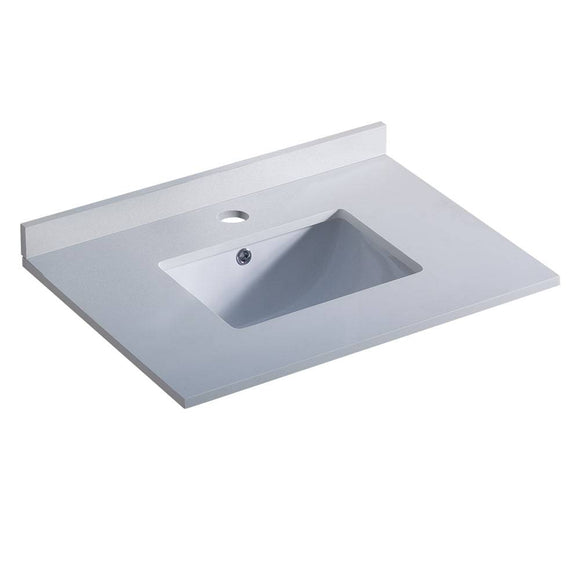 Fresca FCT2030WH-U Oxford 30" Countertop with Undermount Sink in White