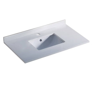 Fresca FCT2036WH-U Oxford 36" Countertop with Undermount Sink in White