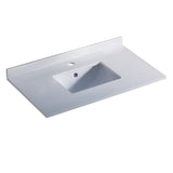 Fresca FCT2036WH-U Oxford 36" Countertop with Undermount Sink in White