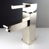 Fresca FFT1030BN Bevera Single Hole Bathroom Faucet in Brushed Nickel