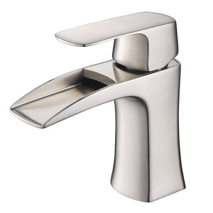 Fresca FFT3071BN Fortore Single Hole Mount Bathroom Faucet in Brushed Nickel