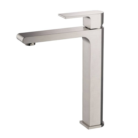 Fresca FFT9152BN Allaro Single Hole Vessel Mount Bathroom Faucet in Brushed Nickel