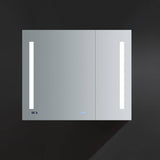 Fresca FMC013630 Tiempo 36" Wide x 30" Tall Bathroom Medicine Cabinet with LED Lighting