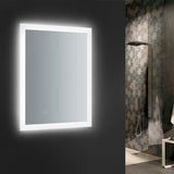 Fresca FMR012430 Angelo 24" Wide x 30" Tall Bathroom Mirror with LED Lighting