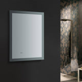 Fresca FMR012430 Angelo 24" Wide x 30" Tall Bathroom Mirror with LED Lighting