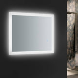 Fresca FMR012430 Angelo 24" Wide x 30" Tall Bathroom Mirror with LED Lighting