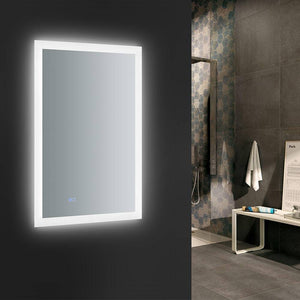 Fresca FMR012436 Angelo 24" Wide x 36" Tall Bathroom Mirror with LED Lighting