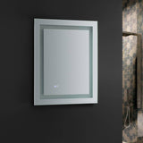 Fresca FMR022430 Santo 24" Wide x 30" Tall Bathroom Mirror with LED Lighting