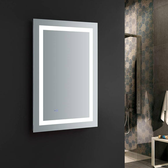 Fresca FMR022436 Santo 24" Wide x 36" Tall Bathroom Mirror with LED Lighting