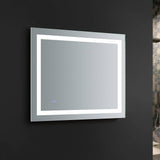 Fresca FMR023630 Santo 36" Wide x 30" Tall Bathroom Mirror with LED Lighting