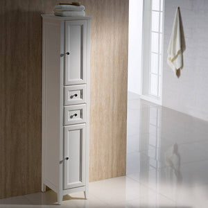 Fresca FST2060AW Oxford Tall Bathroom Linen Cabinet in Antique White