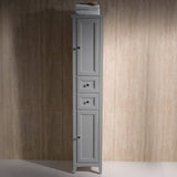 Fresca FST2060GR Oxford Tall Bathroom Linen Cabinet in Grey